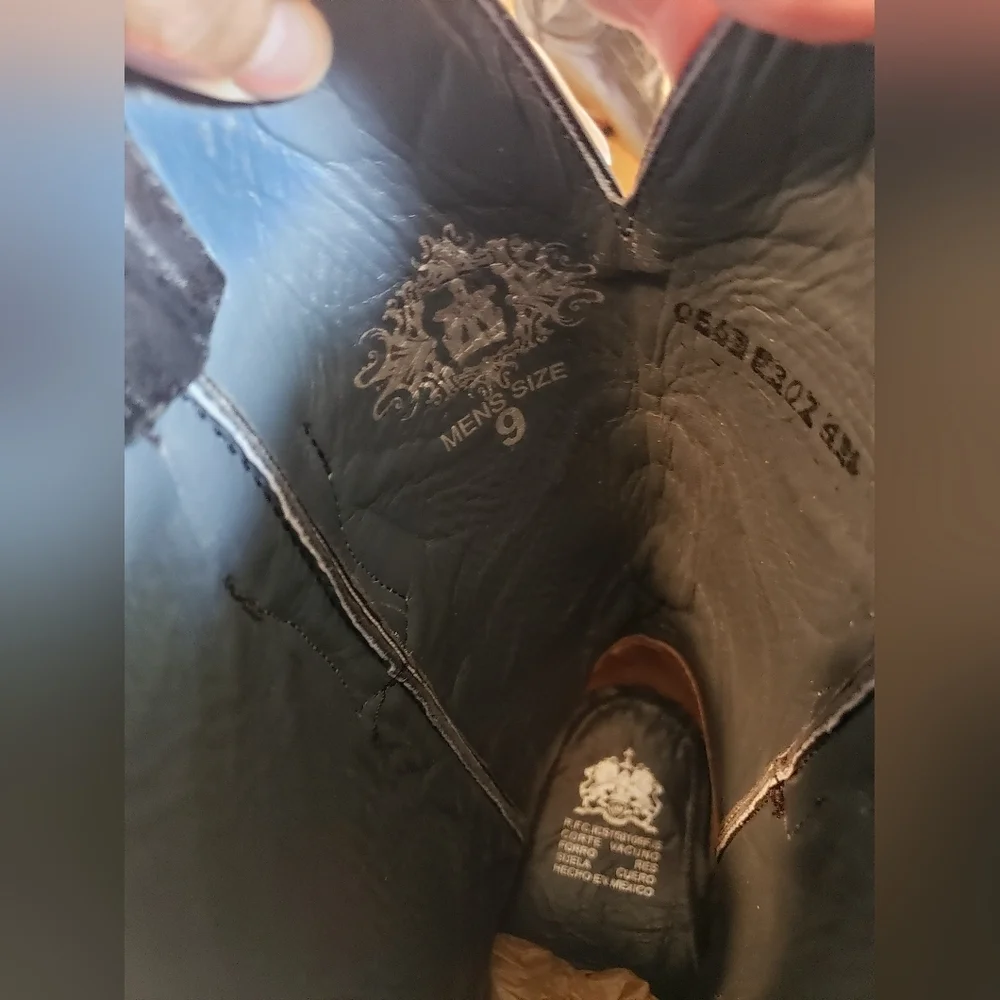 NEW MEN COWBOY BOOTS WITH BELT